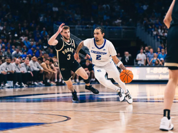 Creighton basketball action shot Creighton basketball action shot