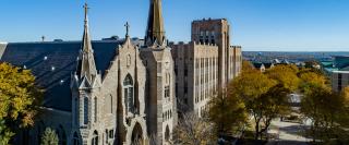 Aerial view of Creighton campus